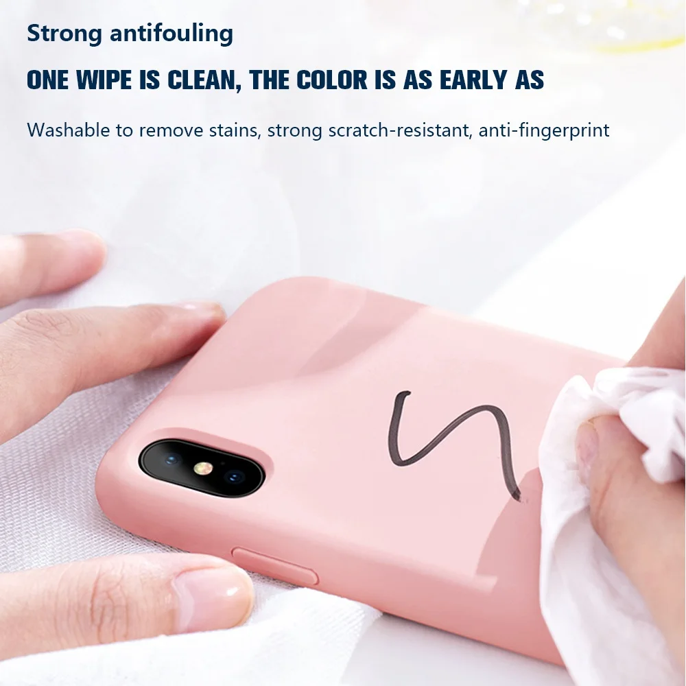 Чехол для iphone 7 8 Plus силиконовый чехол XS Max Роскошный 6 6S X XR Оригинальный