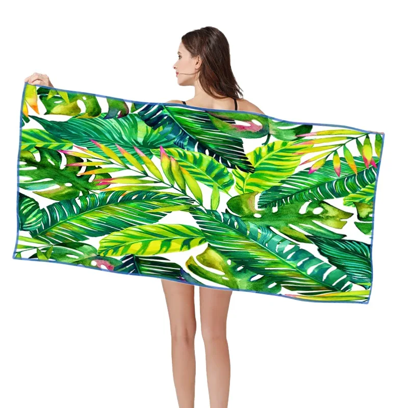 SERIES 5 160*80cm 3D HD Printed Beach Swimming Towel Quik Dry Microfiber Fabric Sand Free Multifuntion Beach Towels