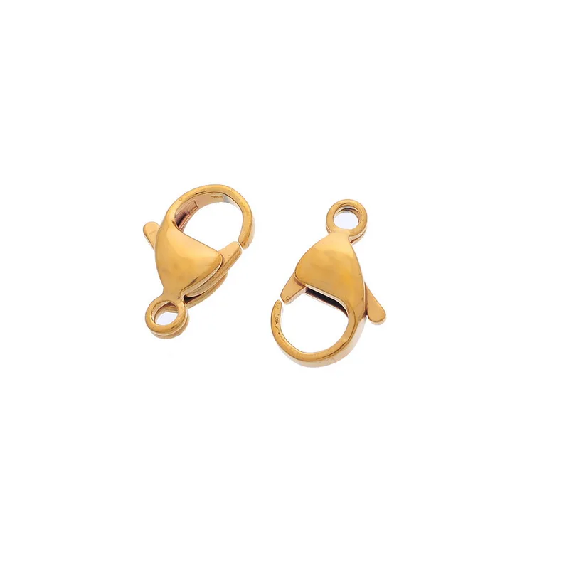 

10 PCs Stainless Steel Lobster Clasp Gold Plated