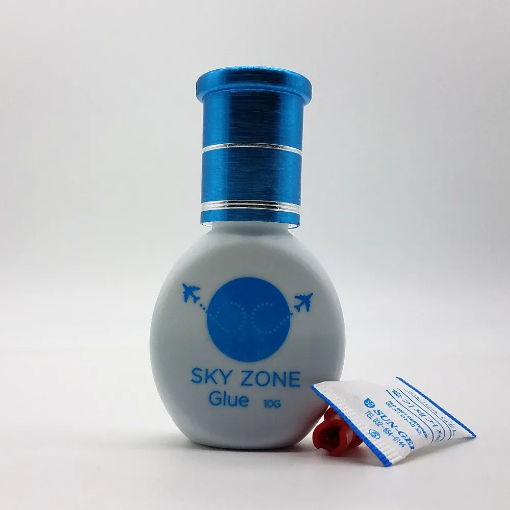 

New SKY ZONE Glue for Eyelash Extension Glue Last Over 7Weeks Fast Drying Professional Eyelash Glue from Korea 10ml 4pcs/lot