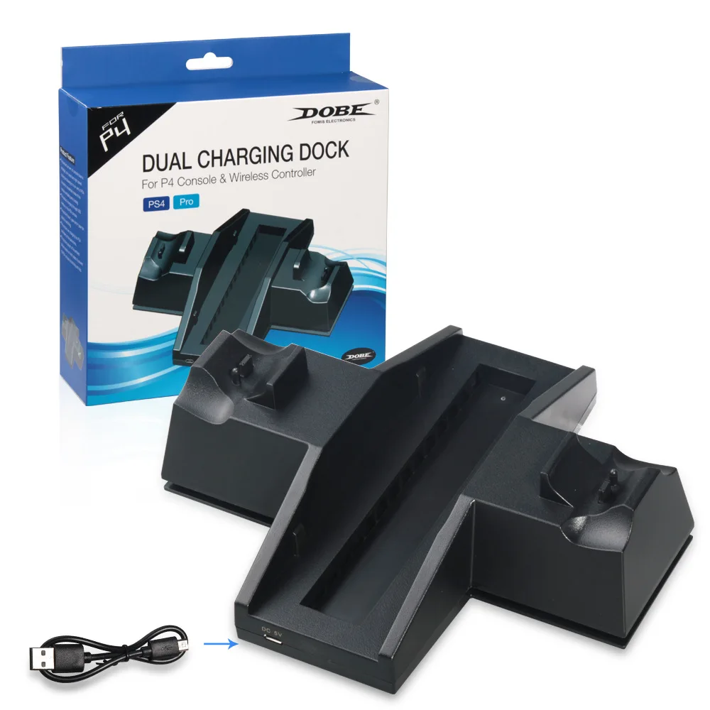 

Controller Cooling Charging Station Charger stand with USB HUB for and Game Discs Storage Rack for PS4 / PlayStation 4 Console