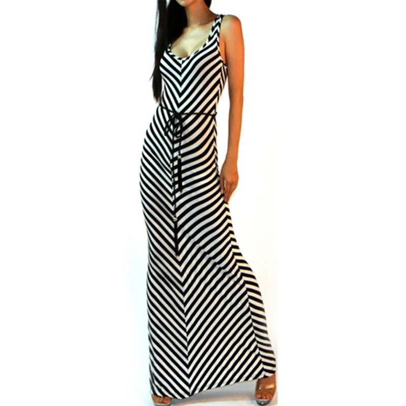 2016 Summer Stripe Sundress font b Sexy b font font b Women b font V neck 2016 Summer Stripe Sundress font b Sexy b font font b Women b font V neck