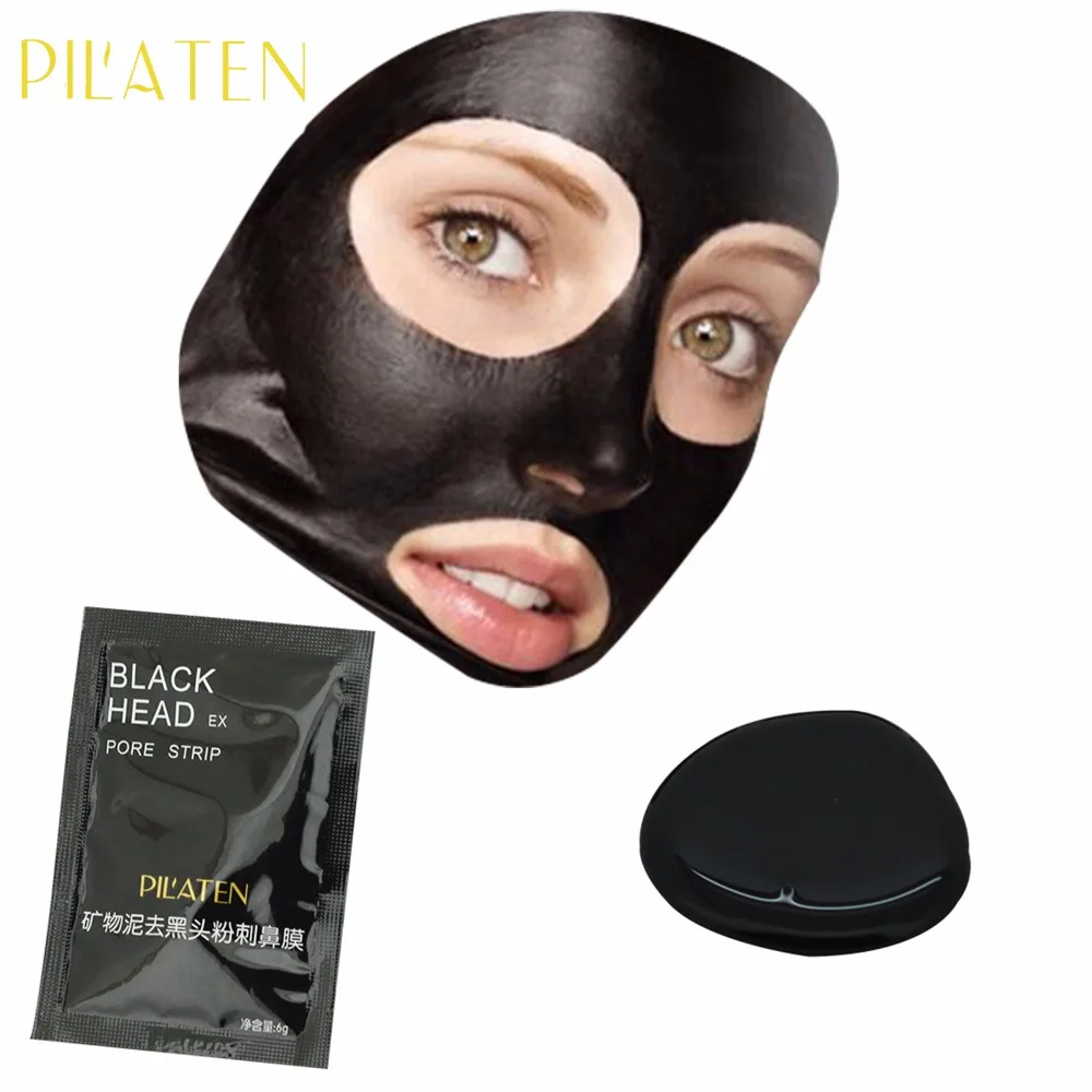 Hot!!! 1 pcs  Pilaten Blackhead Remover Mask Pore Cleanser For Nose And Facial  Deep Cleansing purifying Black Head