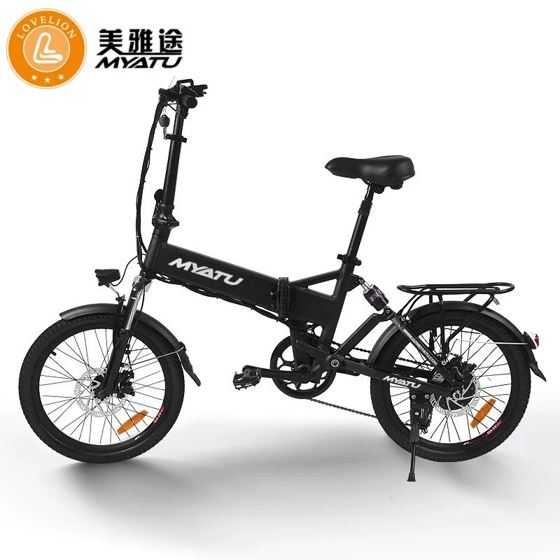 

MYATU adult mini folding Bicycle 20" Electric Power motor bike smart portable With pedal ebike LOVELION for bikes