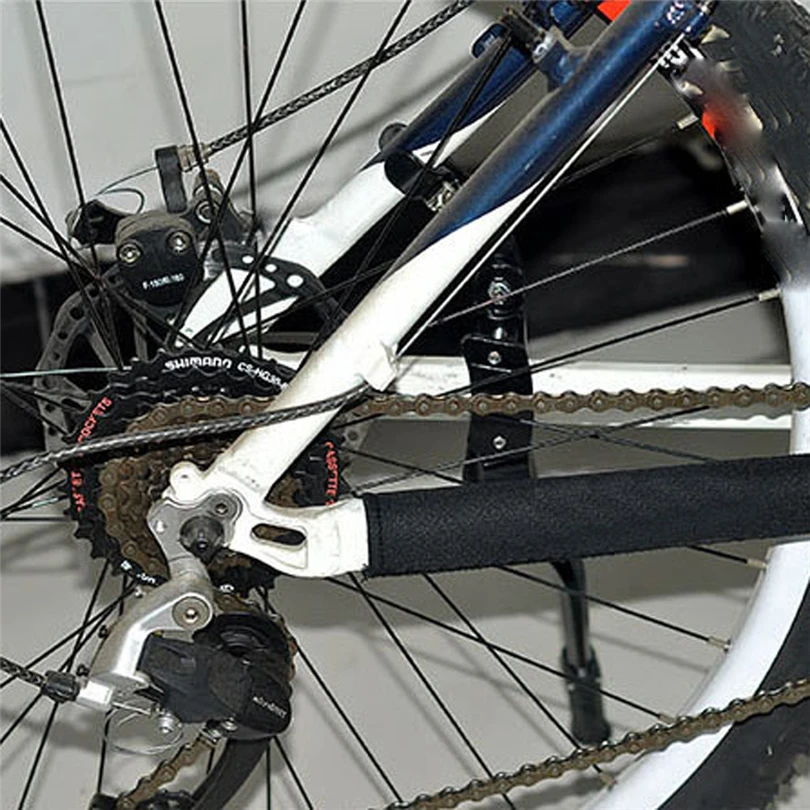 Велосипед велосипедный защитный кожух цепи Рамка протектор Обложка Pad 2шт неопрен черный защитный кожух цепи Велоспорт Аксессуары S30