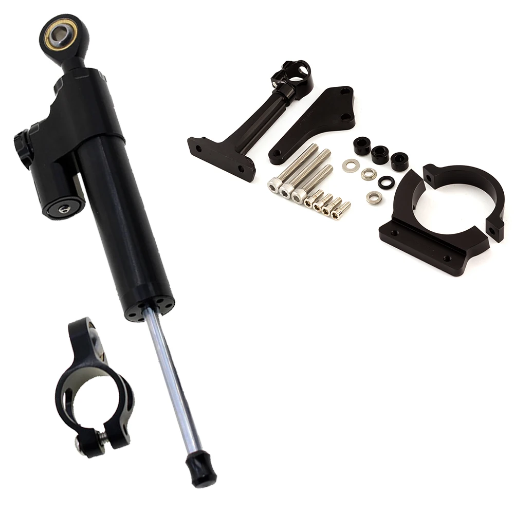 

For Kawasaki ER6N 2006 2007 2008 06 07 08 CNC Motorcycle Stabilizer Damper Steering Mount Bracket Holder Support Kit Set FXCNC
