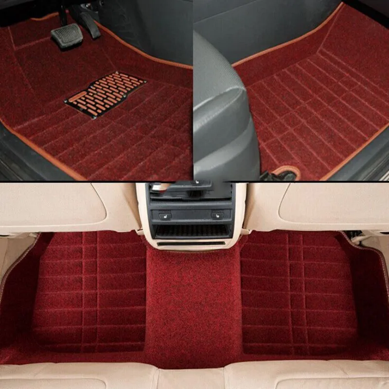 3pcs/lot car floor cover good quality floor pad mats lawn silkin Floor