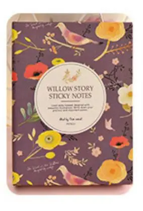 3 PCS Korean Stationery Cute Lovey Flower Bird Mini Diary/Notepads/Note #Buy 