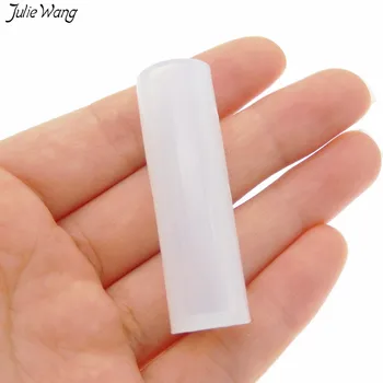 

Julie Wang 5pcs/lot Multi Type Silicone column Shape molds Epoxy Resin Mold For Handmade Pendant Charms Jewelry Tools Making