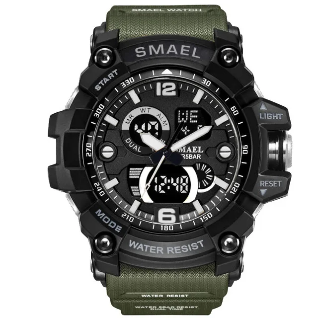 

Smael Men Watches Men Sports Watches Dual Display Analog Digital Quartz Wristwatches Military Watches Men relogios masculino