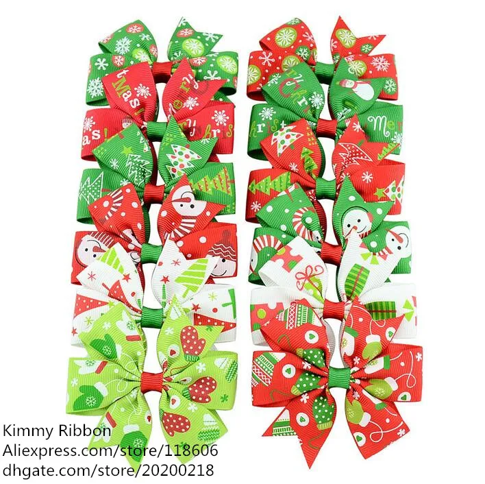 

400pcs Red And Green Christmas Tree Pinwh & Gloves Hair Clip
