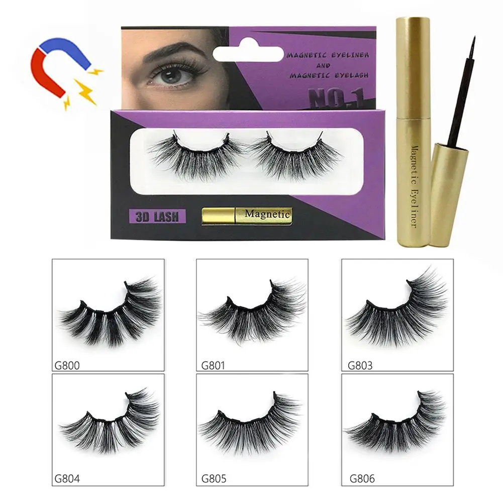 Magnetic Eyeliner Set with Magnetic False Eyelash Useful Makeup Comestic for Women Magnetic Eyeliner Set with Magnetic False Eyelash Useful Makeup Comestic for Women