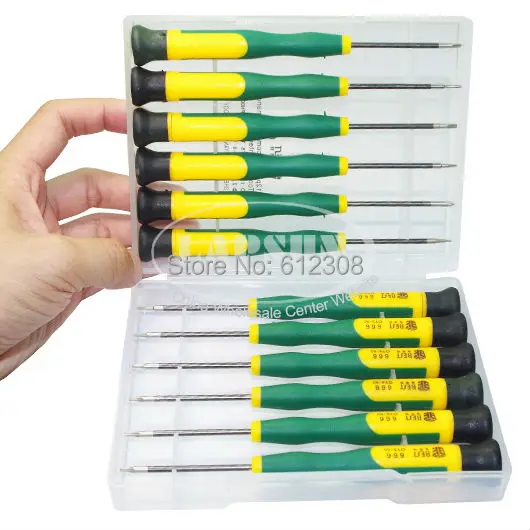 

12PCS Professional Precision Torx Philips Screwdriver Tools Flat Hex Cross Screw Driver Set for Phone Computer Repair Kit 666