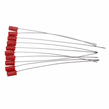 

10PCS Pull Tight Wire Seals Locks Truck Security Aviation Steel Wire Cable Seals 7HH1101118