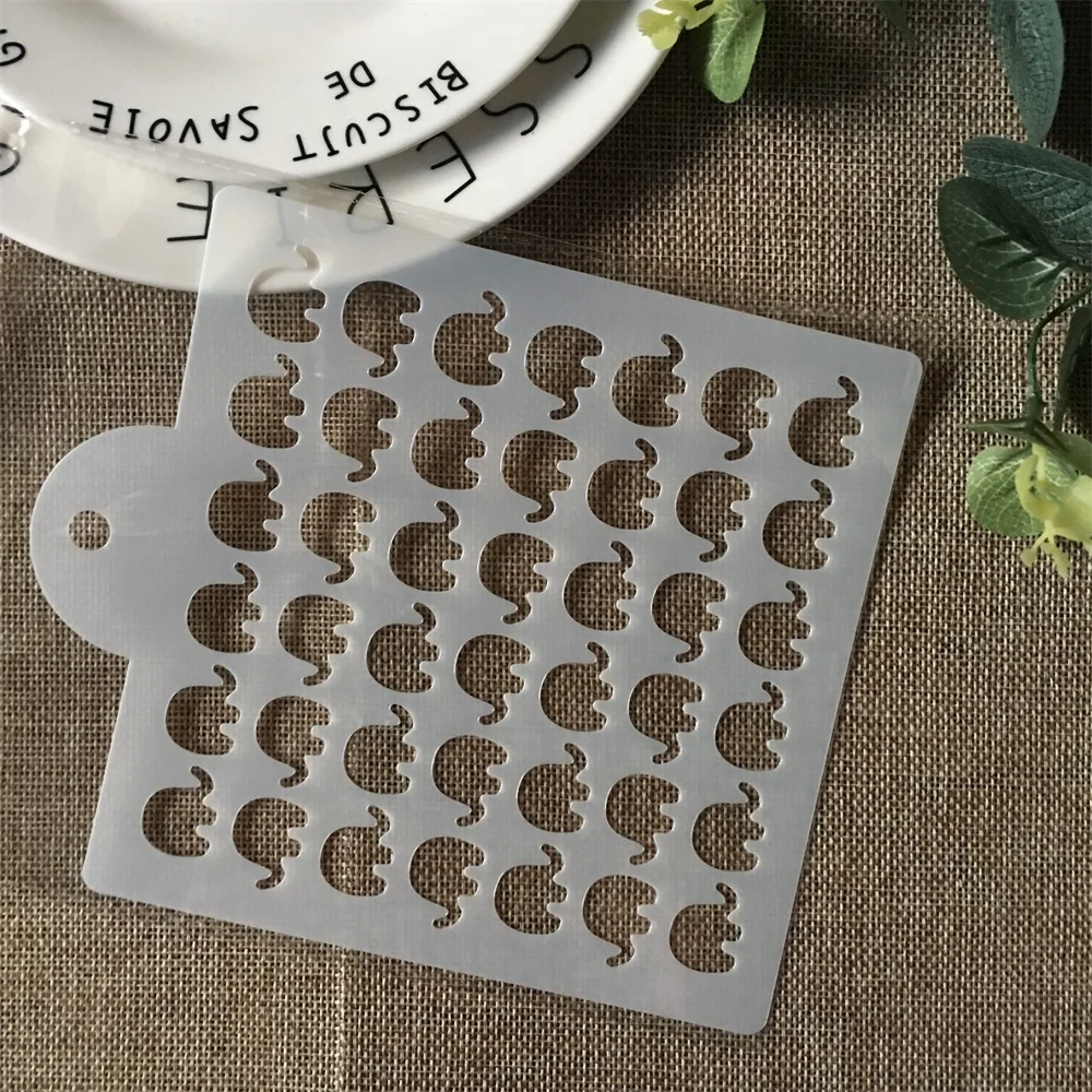 

Hot 15cm Little Elephant DIY Layering Stencils Painting Scrapbook Coloring Embossing Album Decorative Card Template