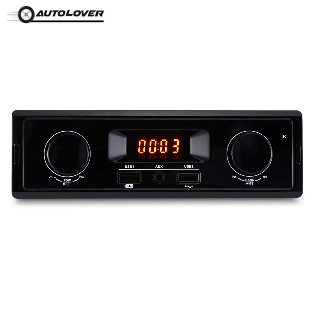 K501 стерео светодио дный в dash радио FM/USB/AUX 12 В 1 Din Aux Вход приемник U диска 3 Порты usb MP3