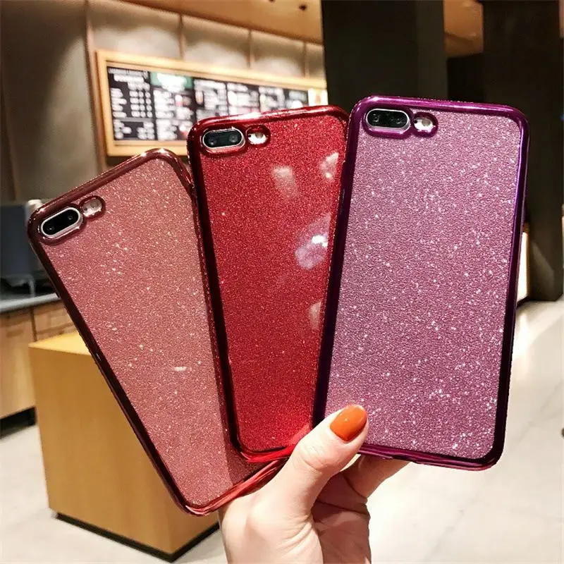 

Glitter Diamond Bling Soft TPU Case Cover on sfor Huawei P Smart Plus P20 Lite Mate 20 Pro Honor 8X 7X P30 Slim Thin Phone Coque
