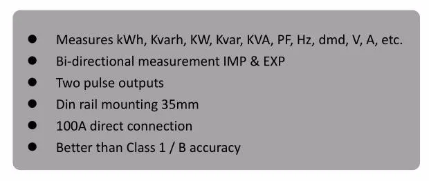 5 шт./партия двунаправленный метр MID утвержден многофункциональный, RS485 однофазный счетчик энергии Импульсный/Modbus выход, MID утвержден