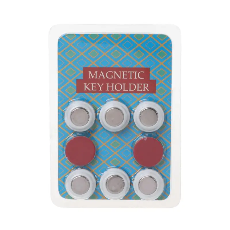 

6Pcs Magnetic Key Holder Racks Organizer Wall Mounted Decor Without Drilling