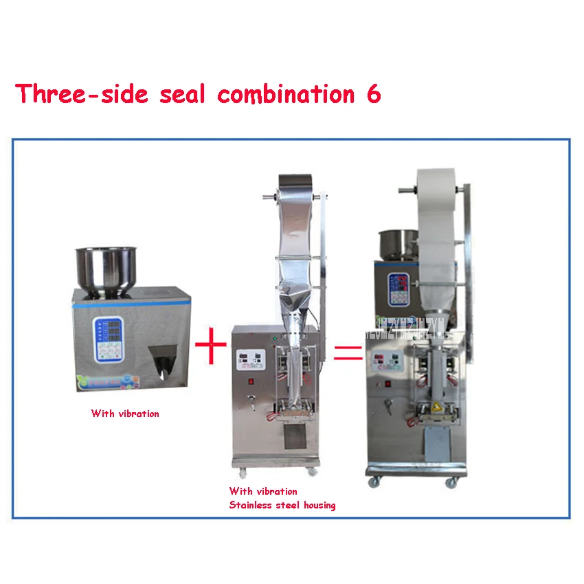 Автоматическая машина для упаковки чая из трех герметизация сторон машина фасовочно-упаковочная машина 110 V/220 V 2-50 г czb-bzj-002