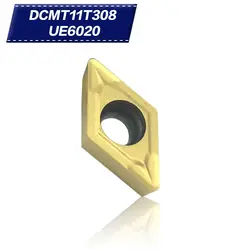 100 шт DCMT11T308 UE6020 Внутренняя Обращаясь Инструмент Твердосплавные вставки режущий инструмент с ЧПУ инструменты токарные инструменты