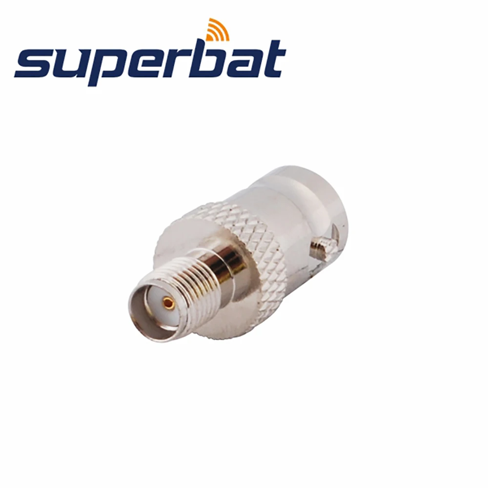 Superbat 50ohm никелированный SMA-BNC РЧ адаптер SMA Джек Женский BNC Джек Женский прямой РЧ коаксиальный разъем