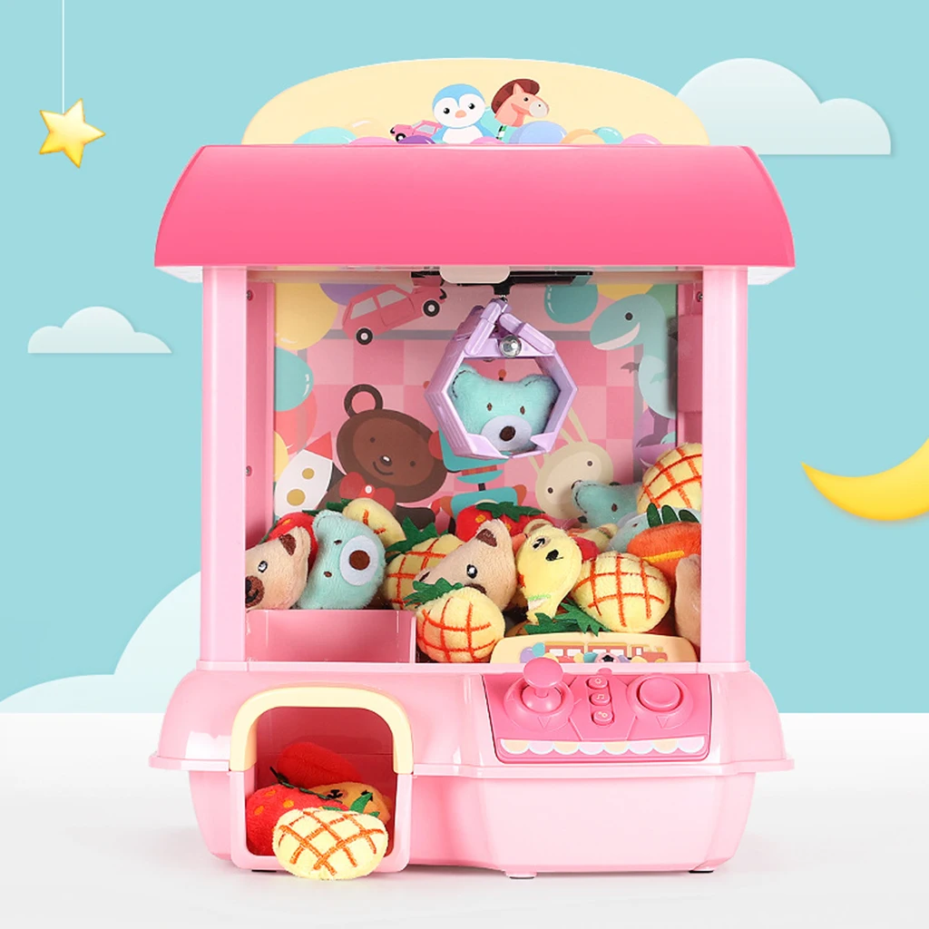 Electronic Claw Toy Catching Doll Grabber Machine Arcade Game Toy, Automatic Coin, Sound & Light 