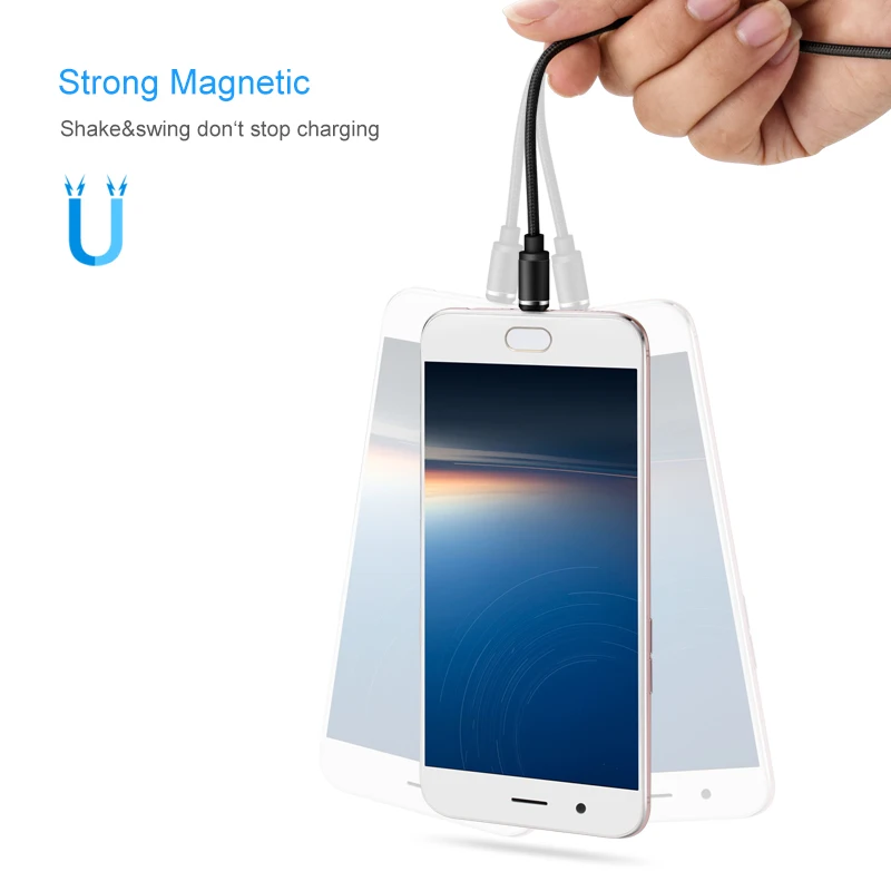 Elough E360 Магнитный кабель для iPhone Micro Тип usb с мобильного телефона зарядки кабеля C