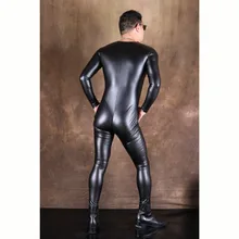 Мужской комбинезон из ПУ, формирователь тела, хит, формирователь, купальник, Camiseta Masculina, футболка с длинным рукавом, комбинезон, сексуальный, черный, сохраняющий тепло, боди