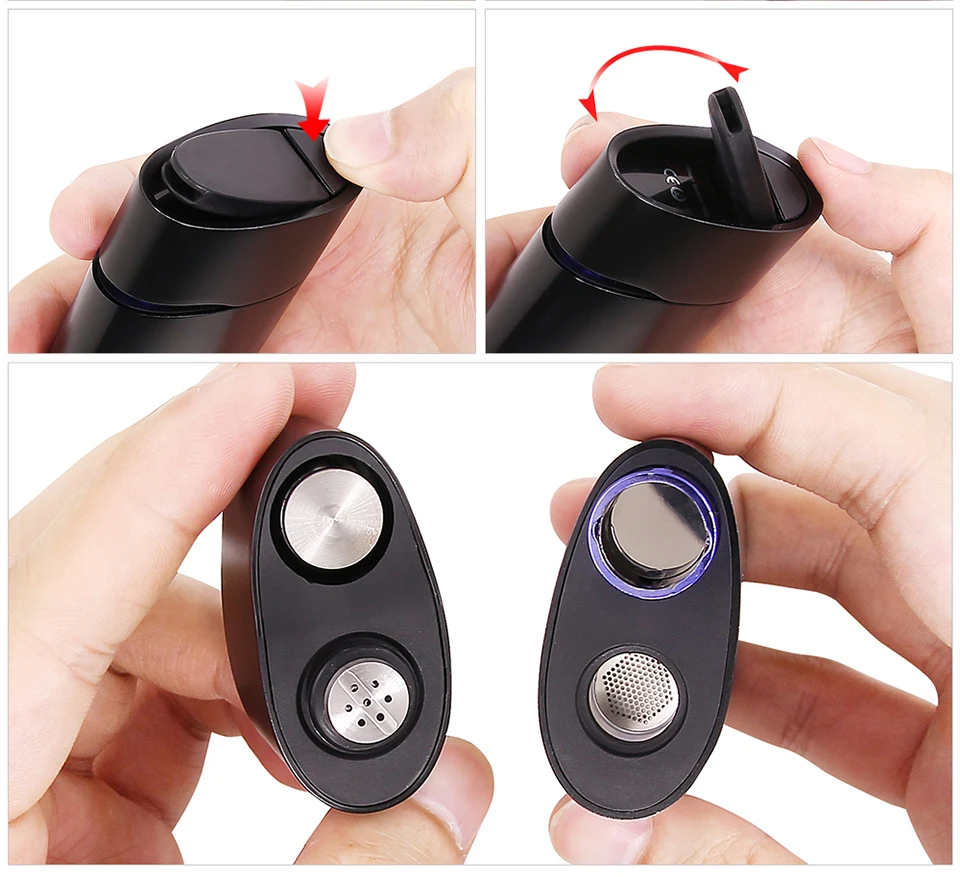 Kingtons oval vaporizer electronic cigarette for dry herb wax All-in-one kit (7)