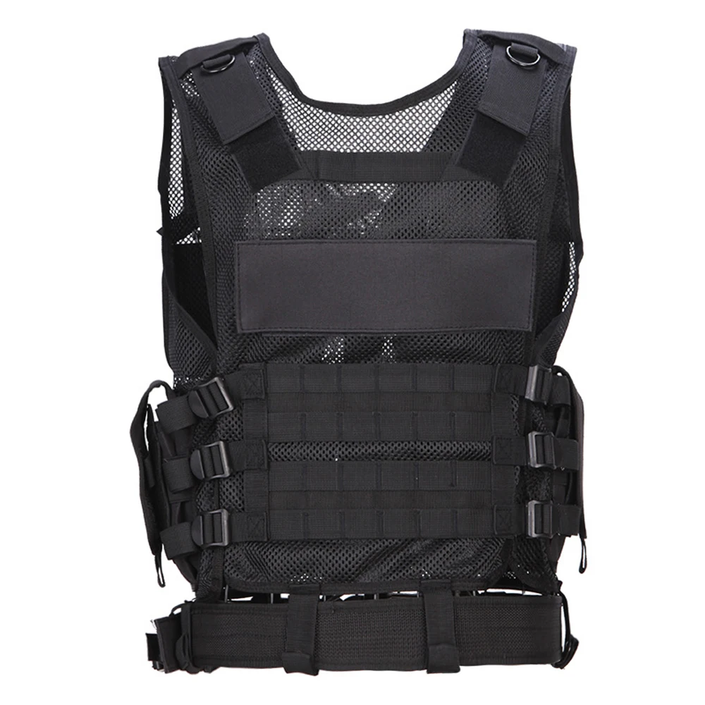 Outdoor Breathable Tactical Mesh Vest Multi-functional Training Combat Waistcoat CS Paintball Safety Clothing Hunting Equipment