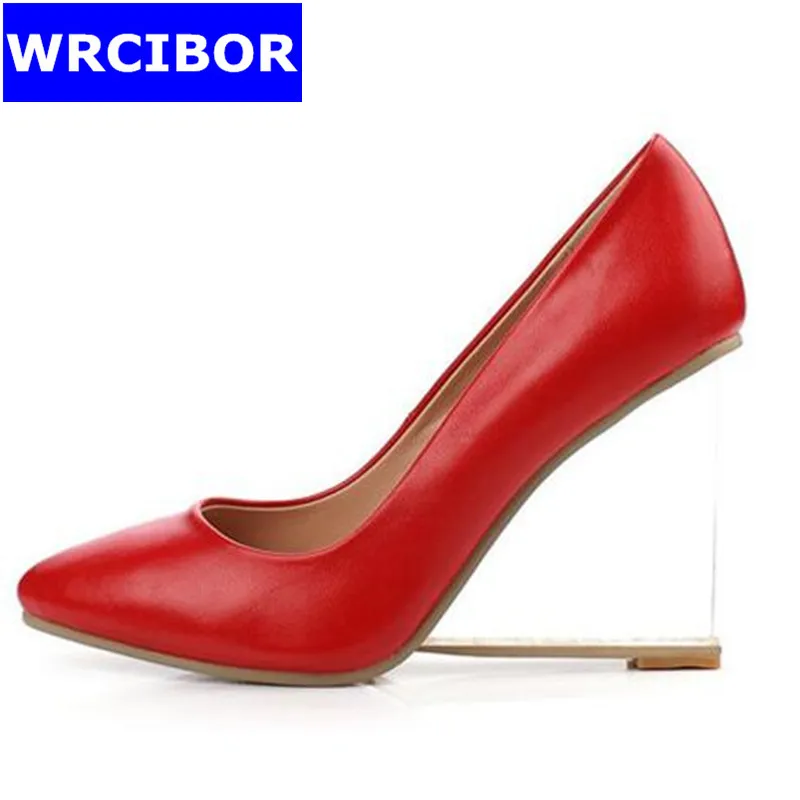 Big Size 33 42 NEW 2017 font b Women b font Shoes Genuine leather pointed toe