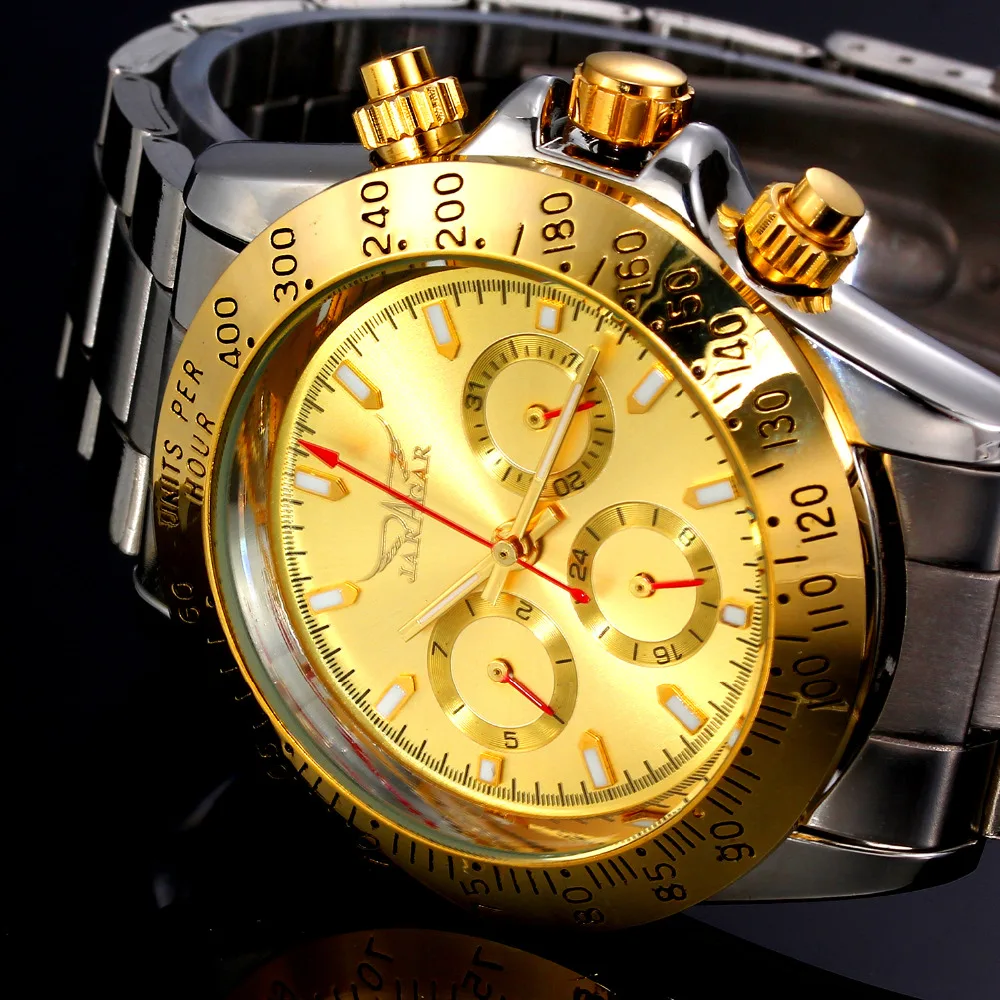 Mens Watches Top Brand Luxury Automatic Mechanical Watch Clock font b Jaragar b font 2016 New
