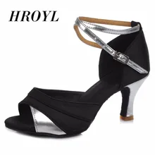 Женская обувь для латинских танцев, Обувь для бальных танцев, танго, сальсы, обувь для женщин, черный с красным, серебряным, золотым цвета, 5 см, WZSP21-2