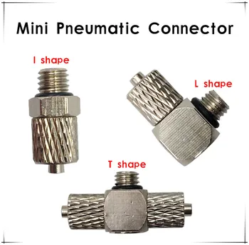 

Mini Pneumatic fitting Male Thread M3 M4 M5 M6 - Air Tube 3mm 4mm 6mm Straight Pneumatic Pipe Air Quick Joint Coupler Connector