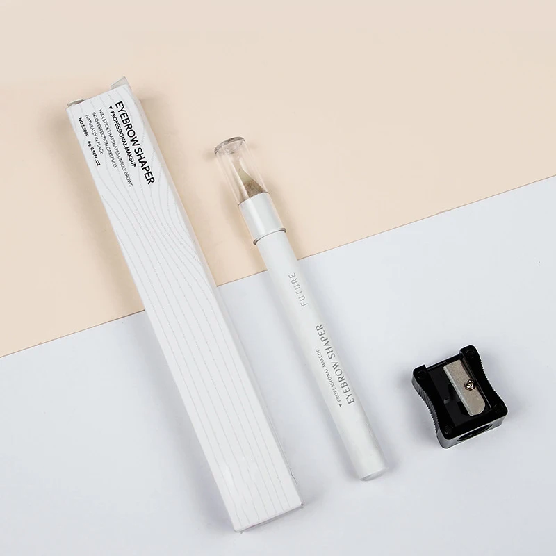 1 шт. карандаш для укладки бровей водостойкая прозрачная восковая ручка для бровей с точилкой KG66