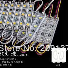 Супер Яркий 600 шт DC 12 V 3 светодиодный s 5050 SMD теплый холодный белый водонепроницаемый светодиодный модуль лампы