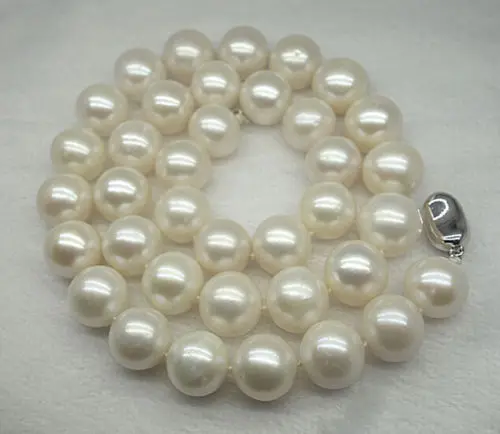 

Jew3028 11-12 MM WOMEN'S WHITE SOUTH SEA PEARL NECKLACE