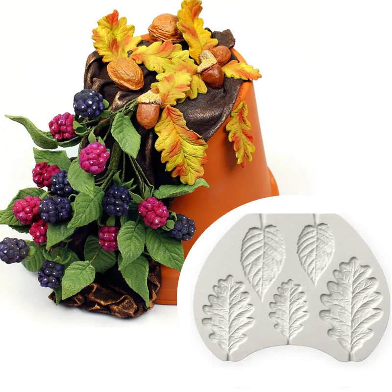 

Sugarcraft Leaf silicone mold fondant mold cake decorating tools chocolate gumpaste mold