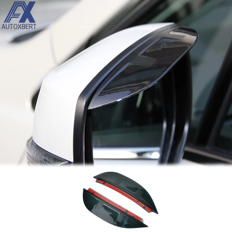 AX Side Rearview Door Mirror Visor Rain Snow Guard Shield Cover Kit Car