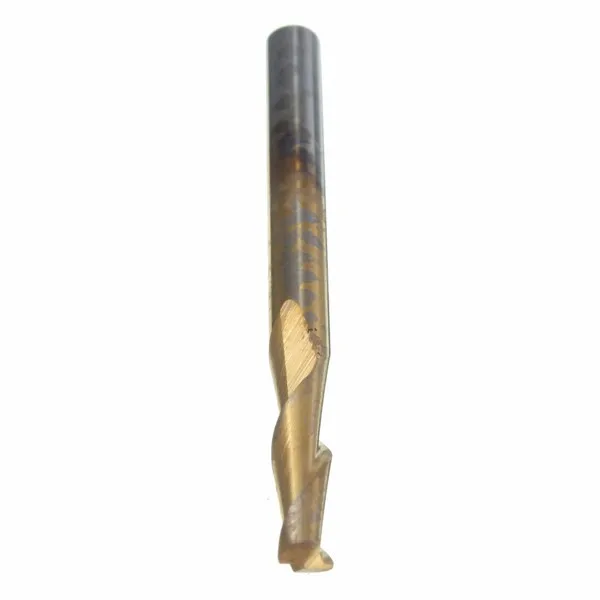 

1/8 Inch Milling Bits tungsten Steel Titanium Nitride Coated Carbide CNC Double Two Flute Spiral Bit 38x3mm CNC