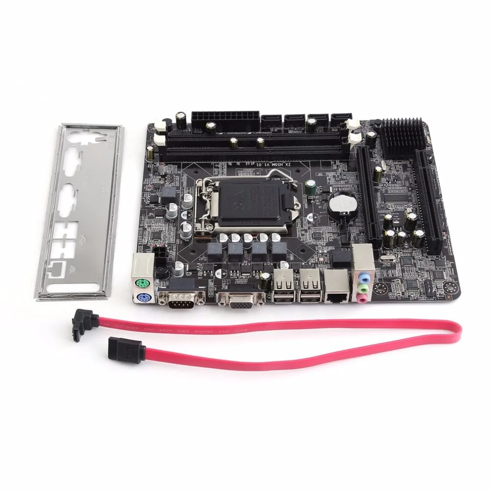 

Professional Motherboard H55 A1 LGA 1156 DDR3 RAM 8G Board Desktop Computer Motherboard 6 Channel Mainboard