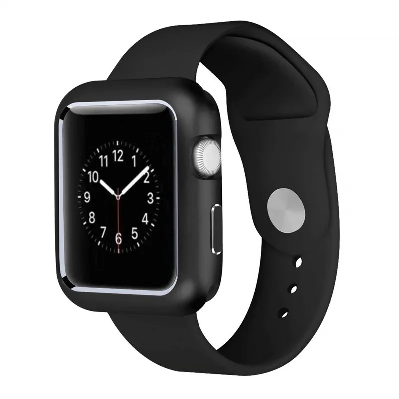 ASHEI Watch Accessories for Apple Watch Case Magnetic Adsorption Metal Frame Built-in Magnets Watch Cover for iWatch 38mm 42mm