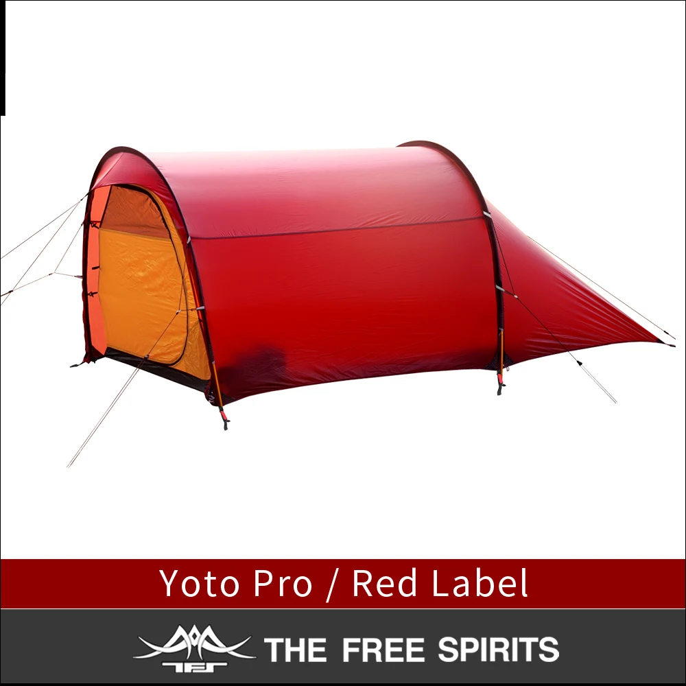 Туннельная палатка Free Spirits 10D с двусторонним силиконовым покрытием 1 2 человека
