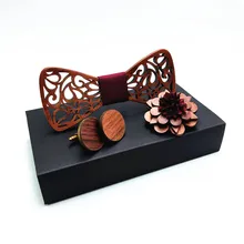 Деревянный галстук-бабочка тиет джентльмен Жених деревянный галстук бабочка свадебные галстуки-бабочки деревянный мужской галстук деревянная брошь