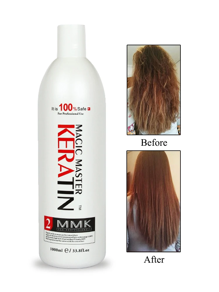 Hot Sale 1000ml Magic Master Fresh Smelling Brazilian Keratin Treatment Without Formalin Straight and Helpful for Damaged Hair