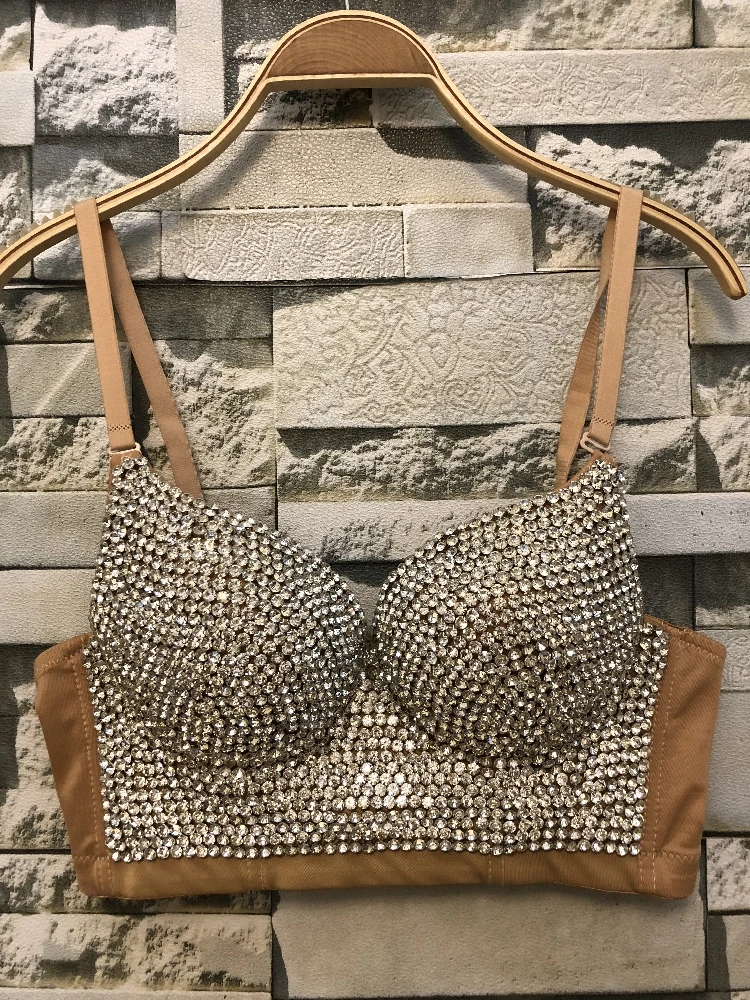 Hand-made жемчуг Bralet корсетные короткие Для женщин бюстье бюстгальтер укороченный Топ Свадебные Bralette жилет плюс Размеры цена D02