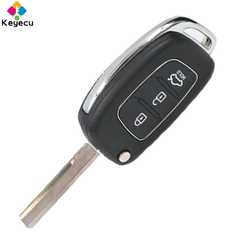 Запасной ключ KEYECU для Hyundai Accent 2014 2015 2016 складной/откидной пульт дистанционного