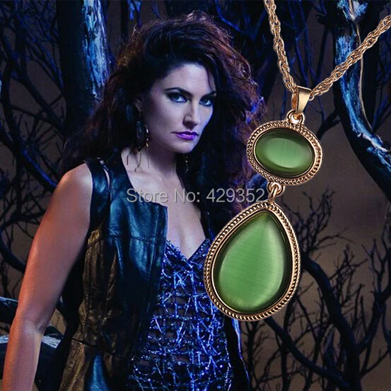 

Factory Direct Wholesale 20pcs a lot Witches Of East End Wendy Necklace High Quality Women Eye's Stone Drop Necklace