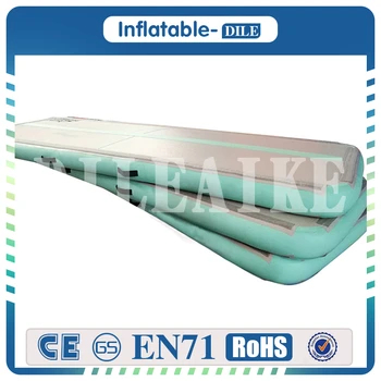 

Free Shipping 3x1x0.1m Mint Green Inflatable Air Tumble Track For Gymnastics Mini Used Gymnastics Air Track